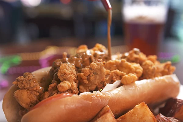 The Po Boy sandwich from Louisiana Bistreaux.