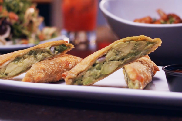 Avocado egg rolls from Taqueria Tsunami.