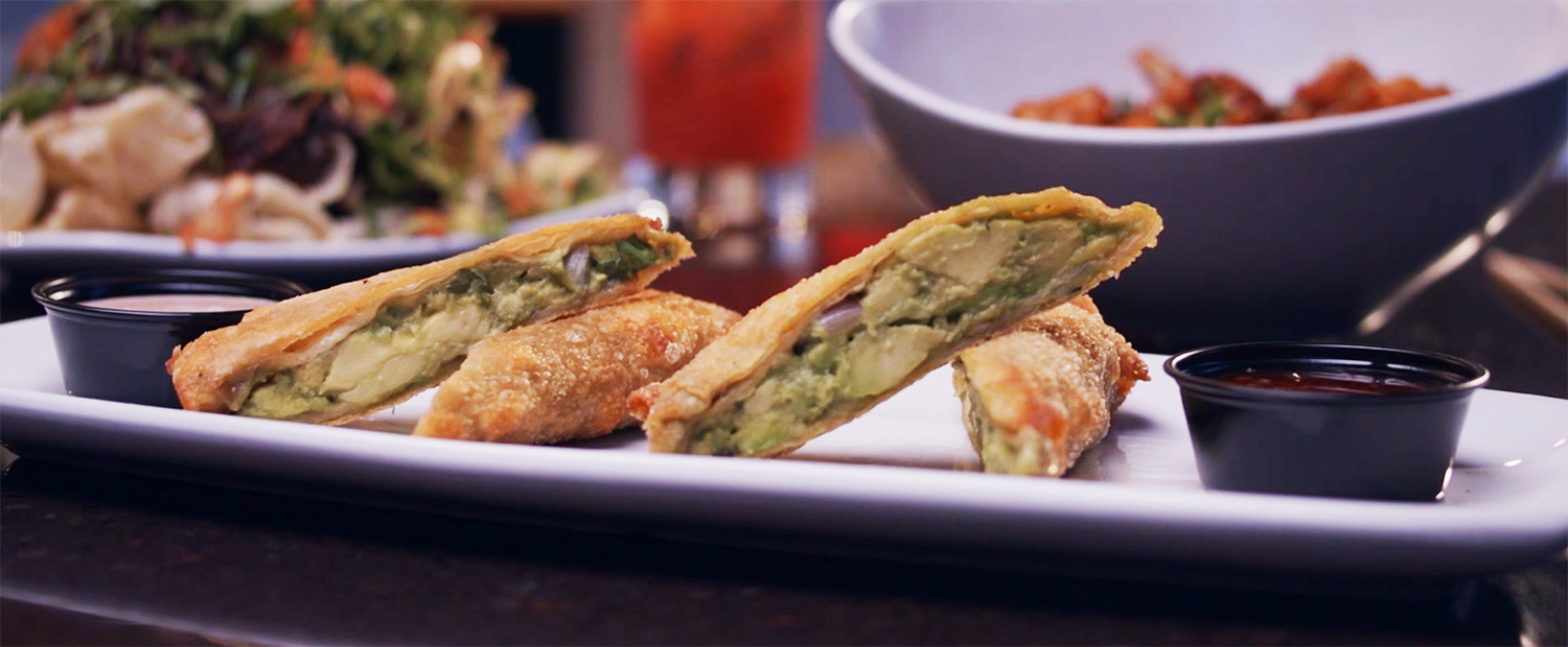 Avocado egg rolls from Taqueria Tsunami.