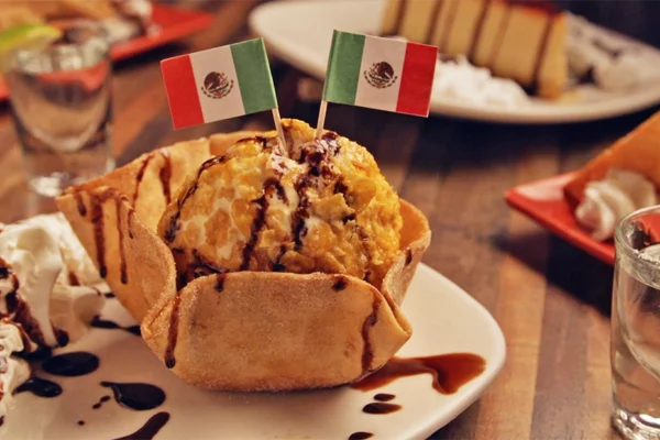 Fried Ice Cream and other desserts from Casa Grande.