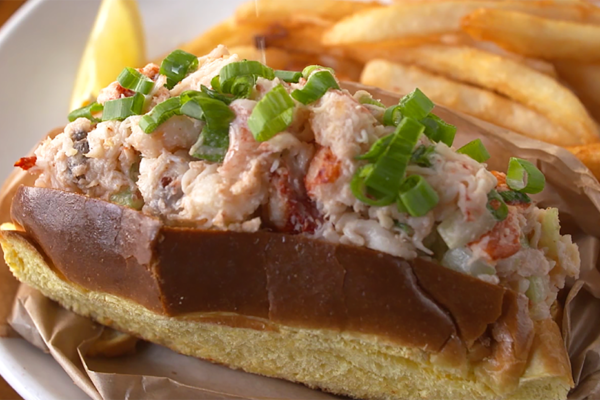 the lobster roll from Hook Line and Schooner