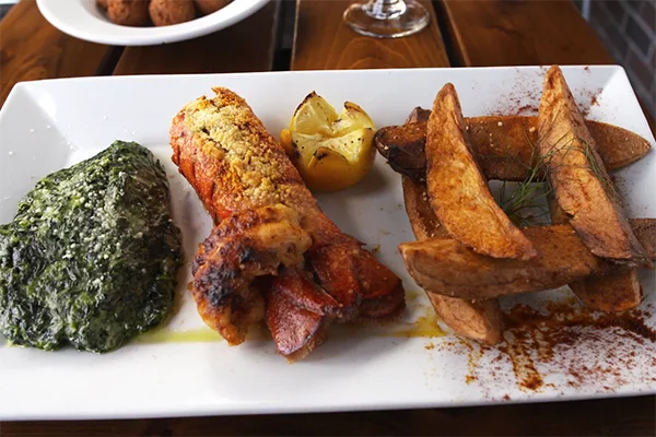 the lobster tail from Hook, Line and Schooner