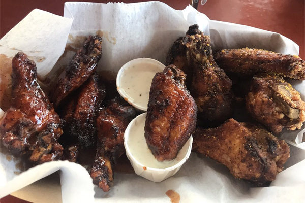 Buffalo and Lemon Pepper Wings from the local in atlanta