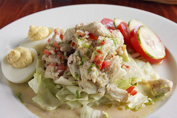 The Jumbo Lump Crab Salad Plate from Atlanta Fish Market.