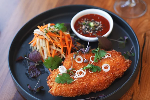 The Springer Mountain Katsu Fried Chicken from The Alden.