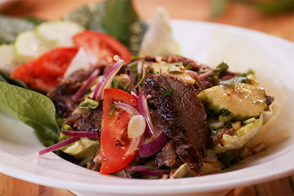 The beef salad from Sri Thai.