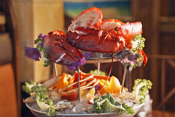 The seafood tower from Marietta Fish Market.