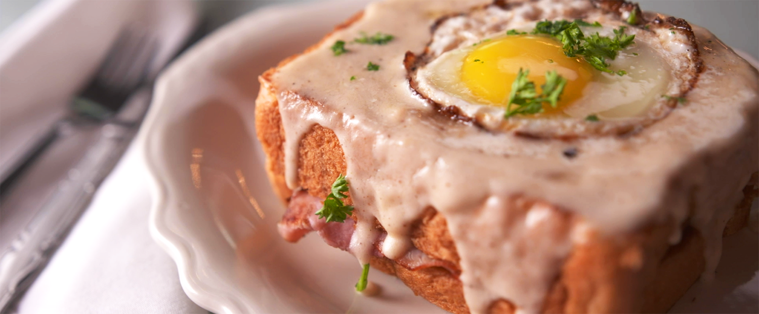 The croque madame from Cafe Intermezzo.