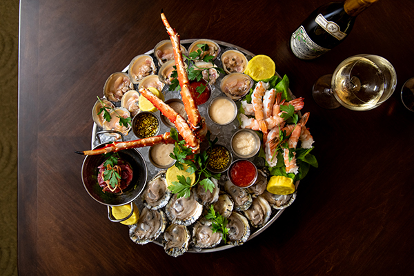 The Plateaux De Fruits De Mer from C&S Seafood and Oyster Bar.