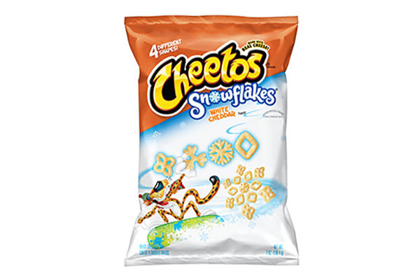 Cheetos white cheddar snowflakes