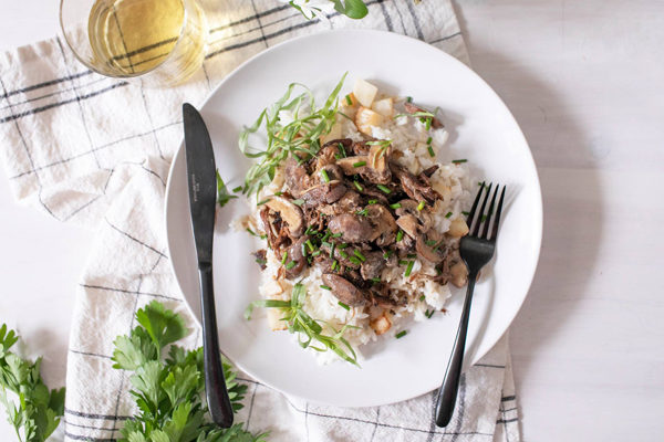 Garnish & Gather - Beef Stroganoff