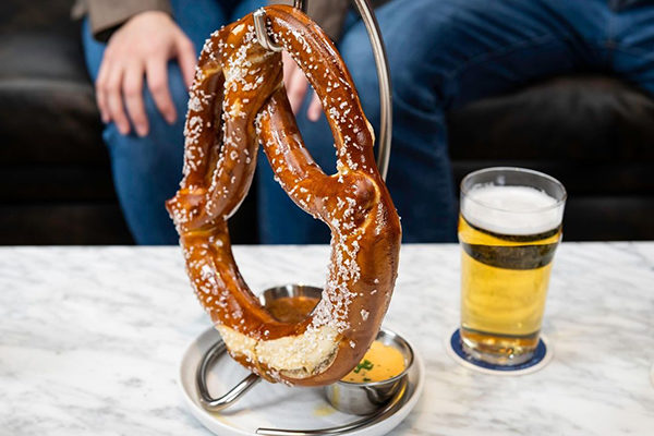 Giant Pretzel from GoodGame at The Battery.