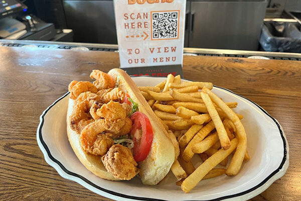 A Po' Boy from Dos Bocas in downtown Atlanta.