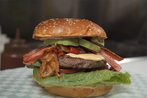 impossible burger from Envegan.