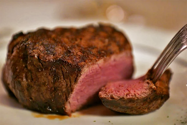 The center cut steak from Frankie's The Steakhouse.