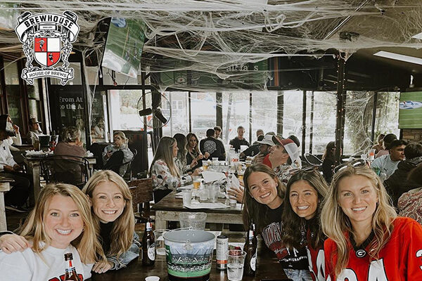 Fans hang out at The Brewhouse Cafe in Little Five Points.