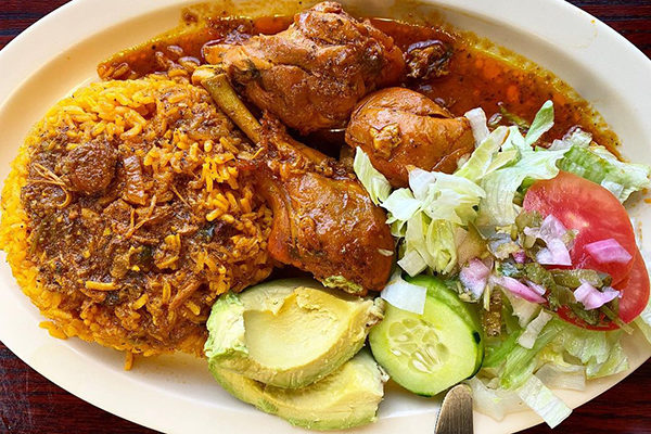 Arroz con pollo from Sabor Dominicano.