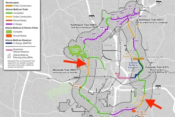 a map of the beltline