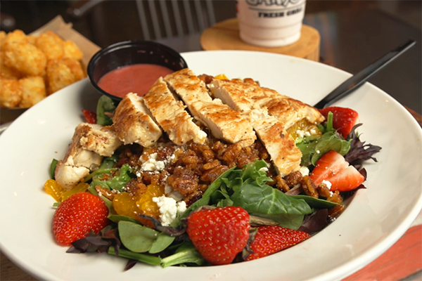 The Spring Berry Salad from Canyons Fresh Grill.