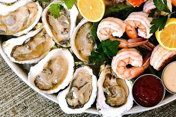 Shrimp and Oysters from C&S Seafood and Oyster House.