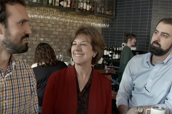Mama Pernice and sons at Coalition Food + Beverage.