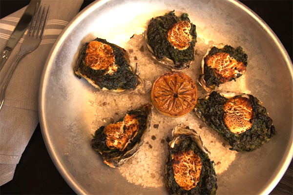 Oysters Jackafeller from Uncle Jack's on Canton Street.