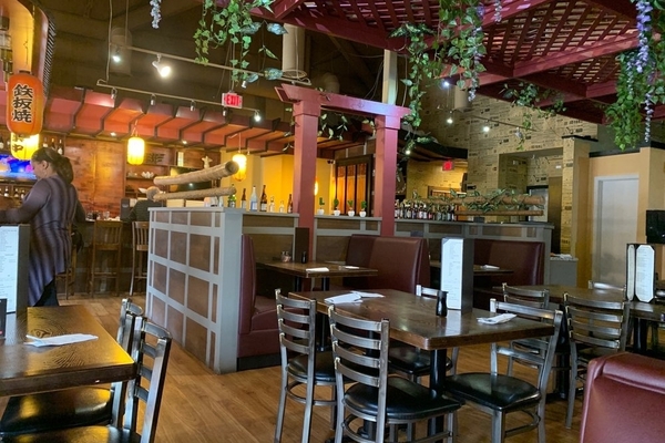 The interior of Yoi Yoi Japanese Steakhouse & Sushi.