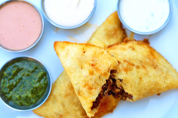 Empanadas from Arepa Mia.