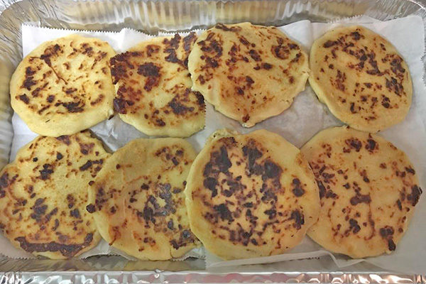 Pupusas from Pupuseria King's Cafe.