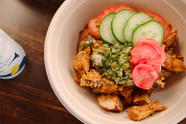A grain and protein bowl from KARV Kitchen