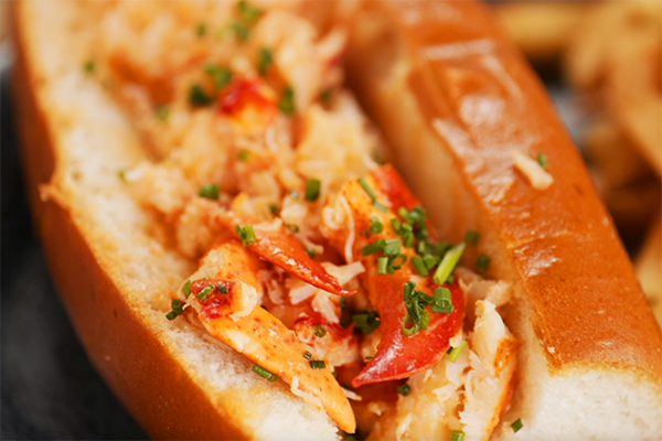 Lobster Roll from Ocean and Acre in alpharetta.