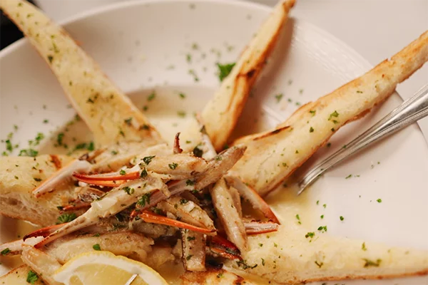 Garlic Sauteed Crab Fingers from Capers in Kennesaw.