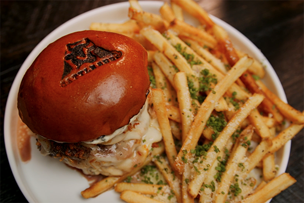 The Cattle Shed Burger from Cattle Shed in the Halcyon in Alpharetta.