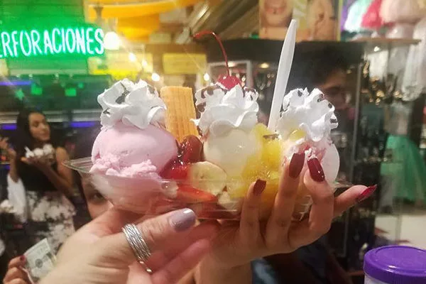 A sundae from Picos Ice Cream in Plaza Fiesta.