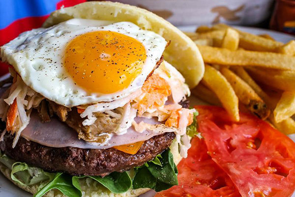 Arepas from Arepita Cafe.