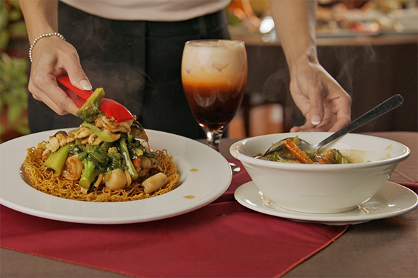 Crispy Egg Noodles with Seafood, Chicken and Beef from Nam Phuong on Buford Highway.