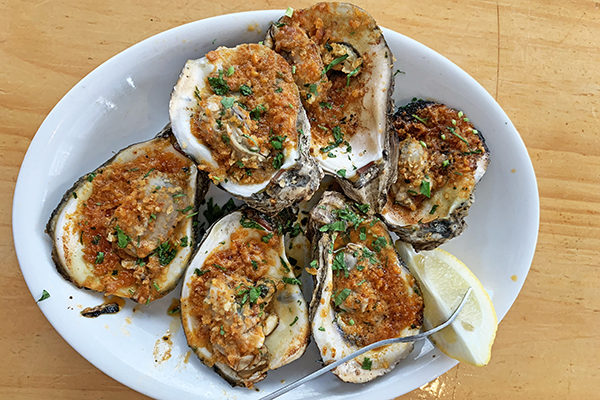 Oysters from Hammock's in Sandy Springs, GA.