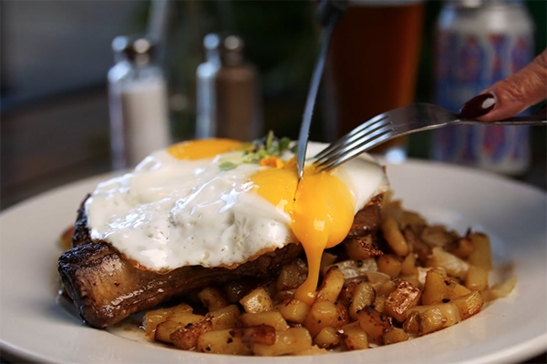 The N8 porkchop and egg dish from Hot Betty's in Tucker, GA.