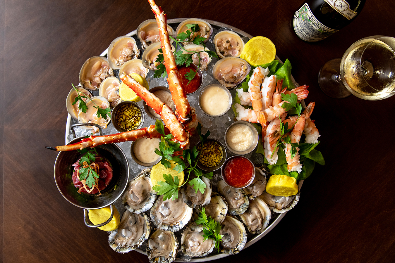 Seafood Tower from C&S Seafood.