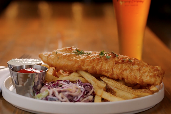 Fish and Chips from Tucker Brewing Company in Tucker, GA.