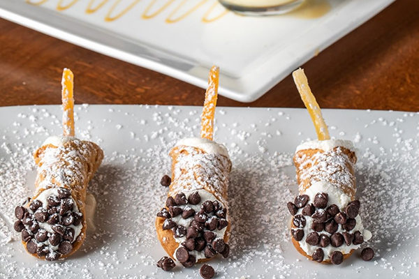 Cannolis from Amalfi Cucina and Mercato.