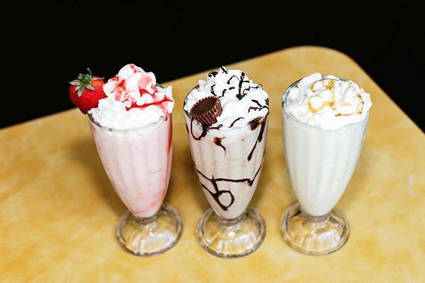 Milkshakes from Lucky's Burger and Brew.