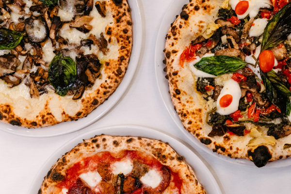 Three pizzas from Amalfi Cucina and Mercato