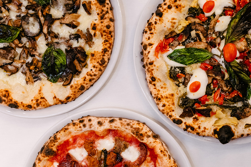 Pizzas from Amalfi Cucina and Mercato