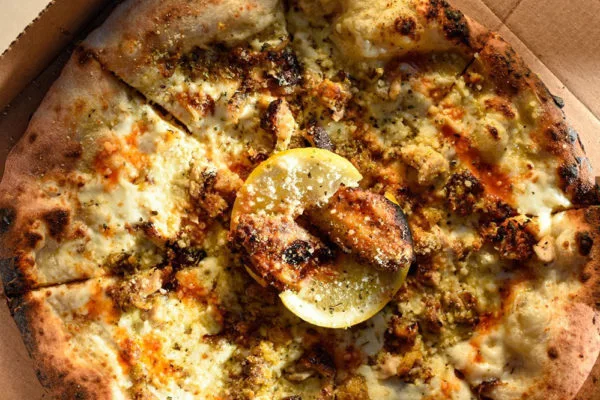 Lemon Pepper Wet Pizza from Phew's Pies.