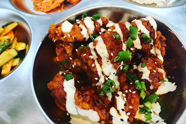 Korean fried chicken from Gaja Korean Bar