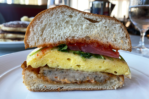 Egg sandwich from Dirty Rascal in Buckhead, Atlanta, GA