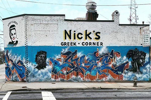 The exterior of Nick's Food To Go in Atlanta.