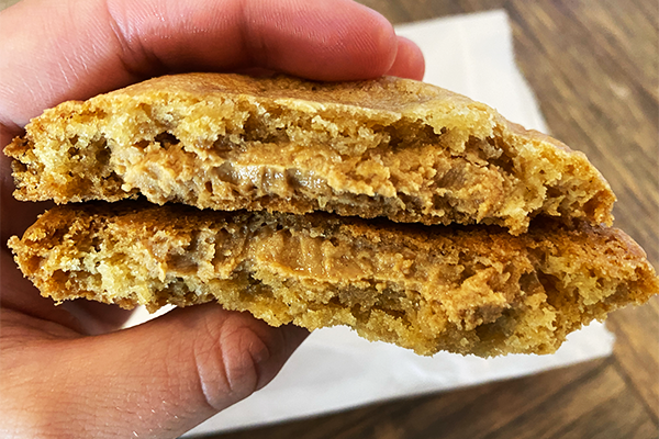 Peanut Butter Stuffed Cookie from Four Fat Cows