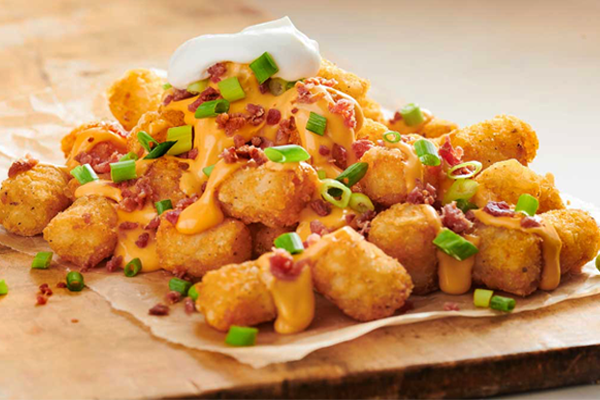 Cheesy tater tots from Hooters